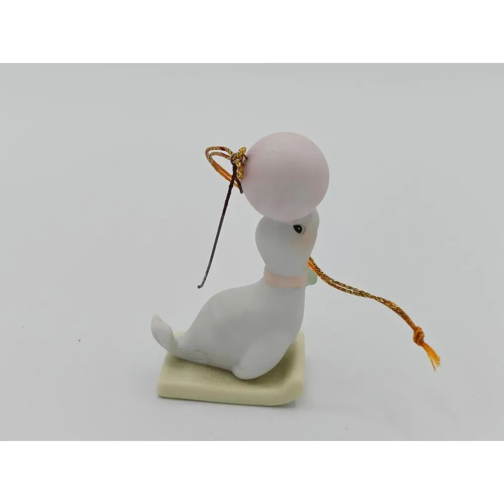 Precious Moments 521094 God Bless You This Christmas Enesco Seal Figurine 1998